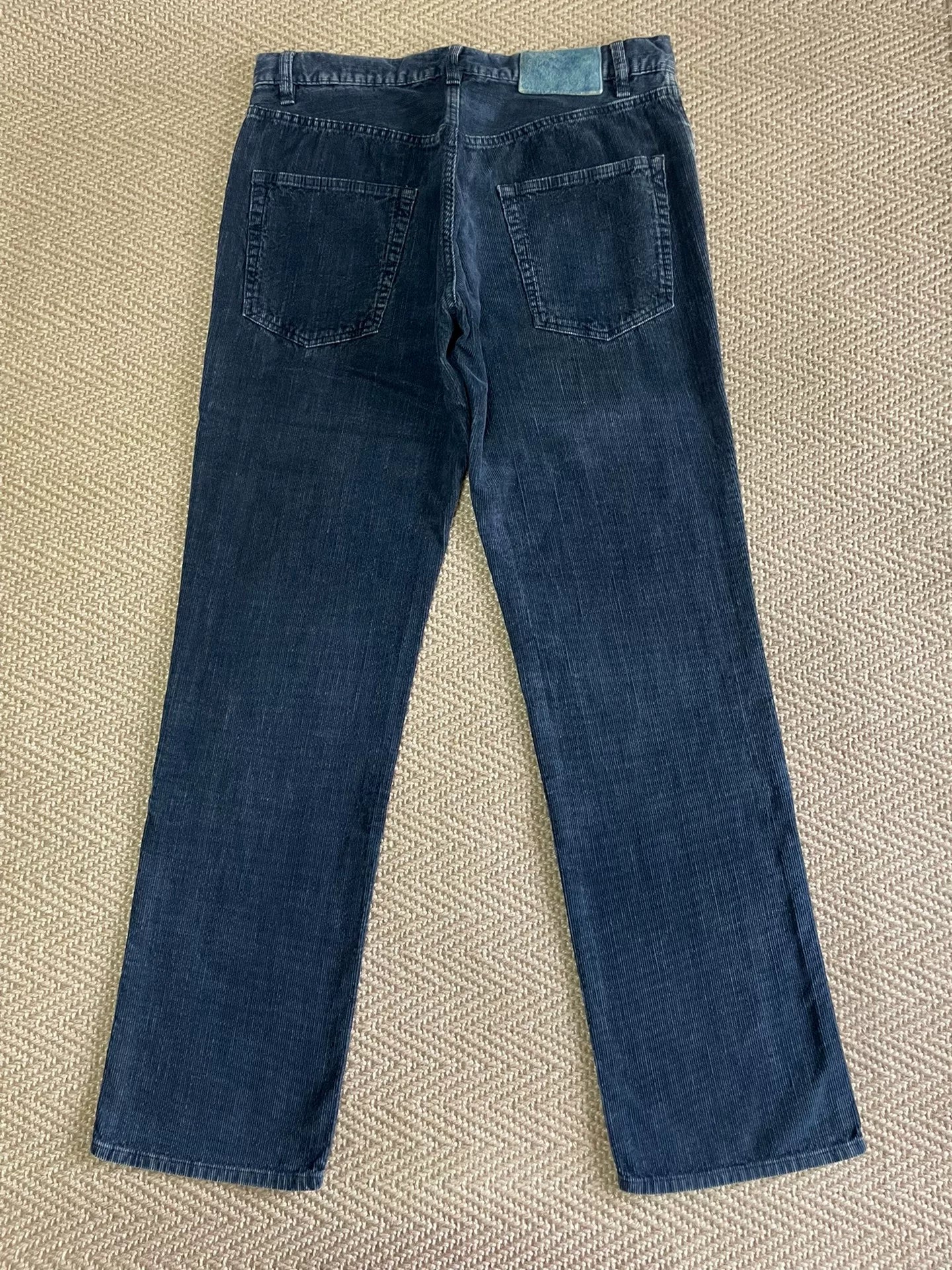 VISVIM FULXUS KANO Indigo Washed Corduroy Pants