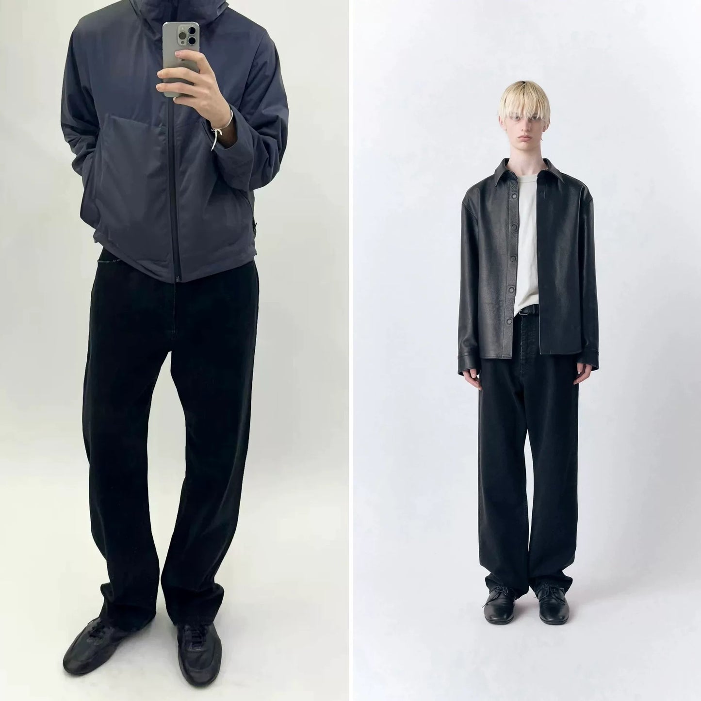 Vuja De Relaxed-Fit Black Denim Jeans