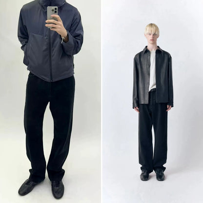 Vuja De Relaxed-Fit Black Denim Jeans