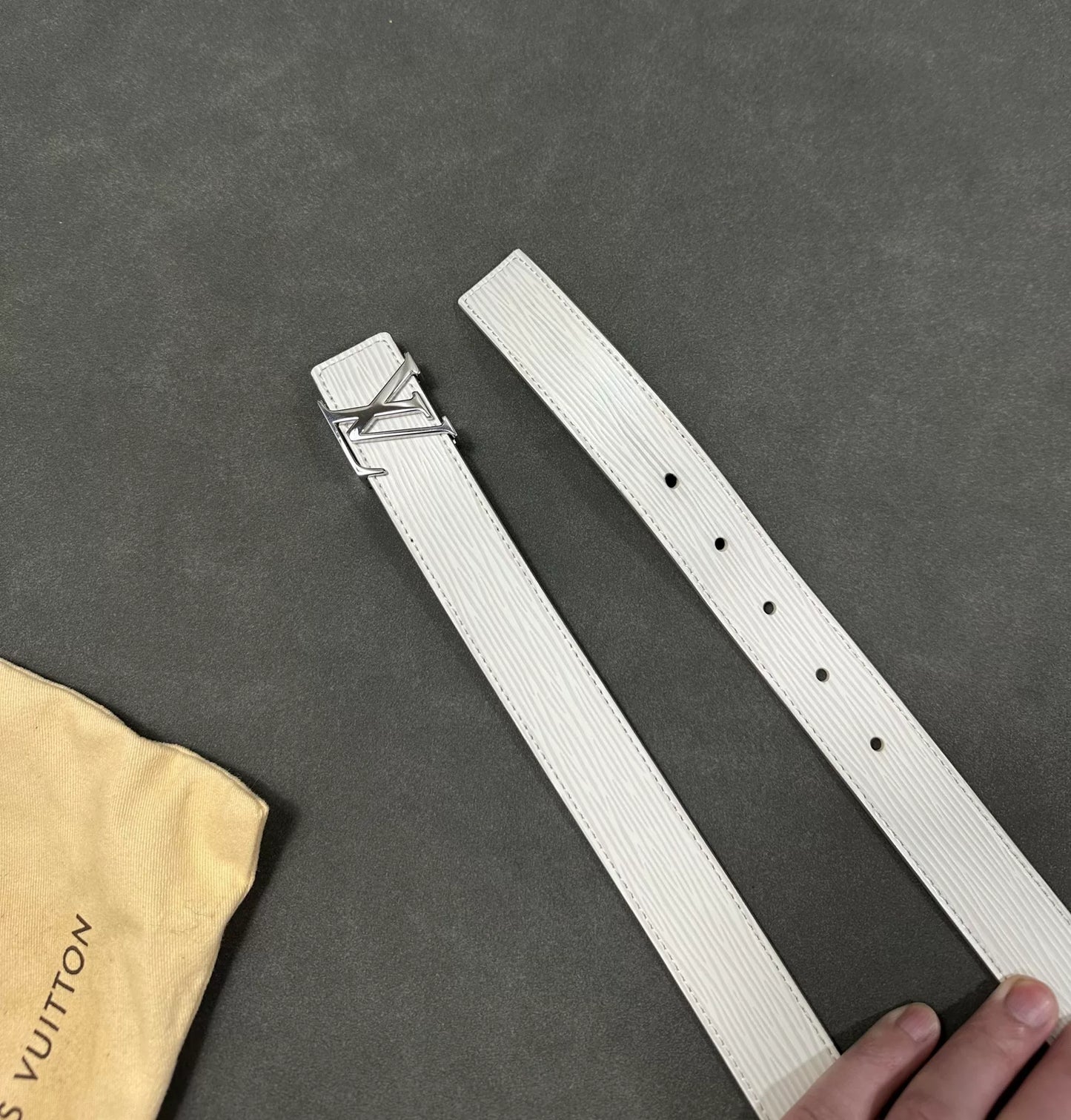 Louis Vuitton White Water Ripple Belt