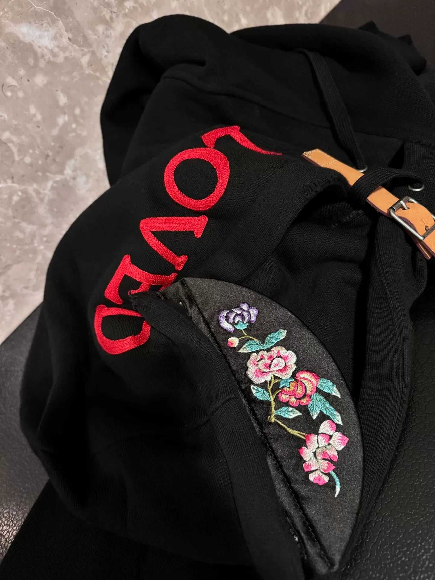 Gucci Hooded Sweatshirt with Embroidery