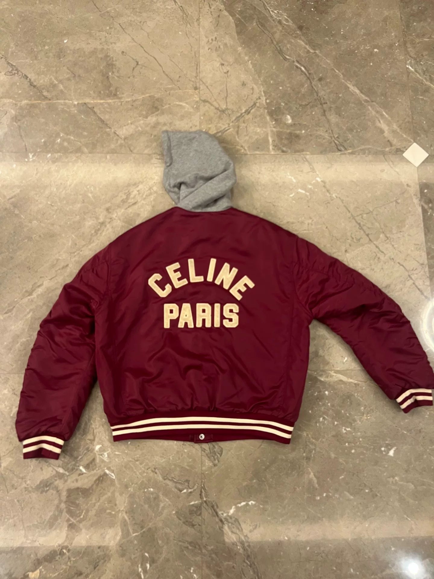 Celine Logo Bomber Jacket by Hedi Slimane
