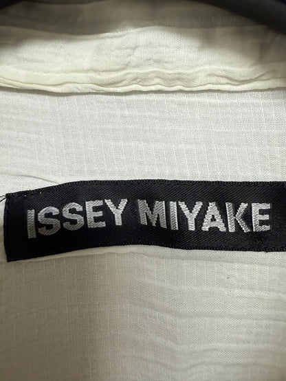 Issey Miyake Men Gingham Layered Shirt Jacket