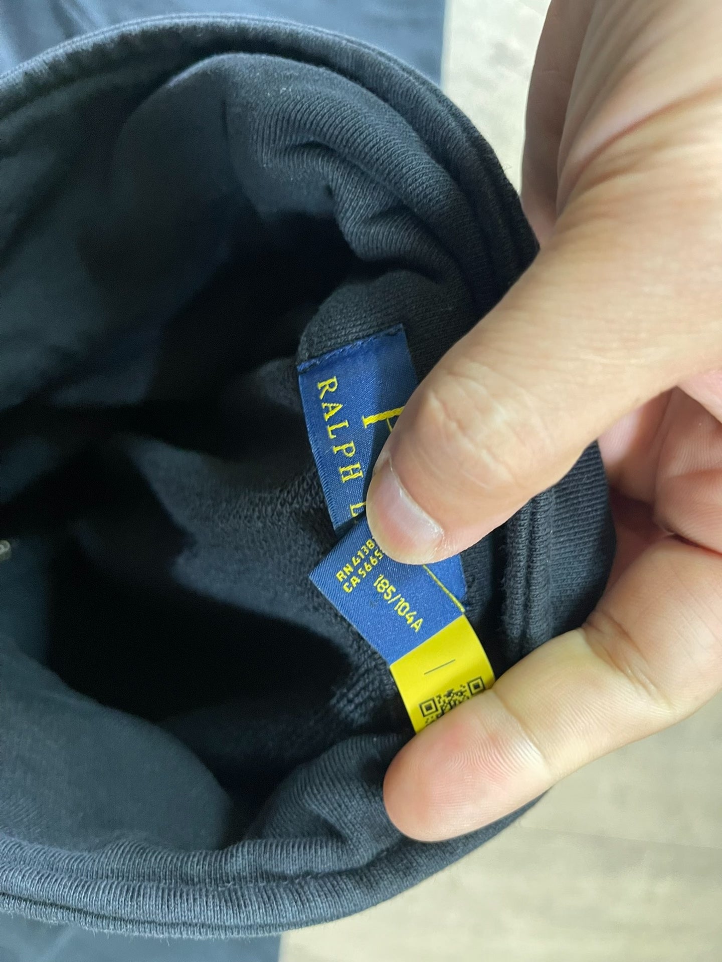 Ralph Lauren Black Embroidered Pony Zip Jacket