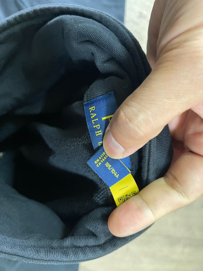 Ralph Lauren Black Embroidered Pony Zip Jacket