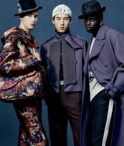 Dior Men Double-Breasted Wool Suit Jacket