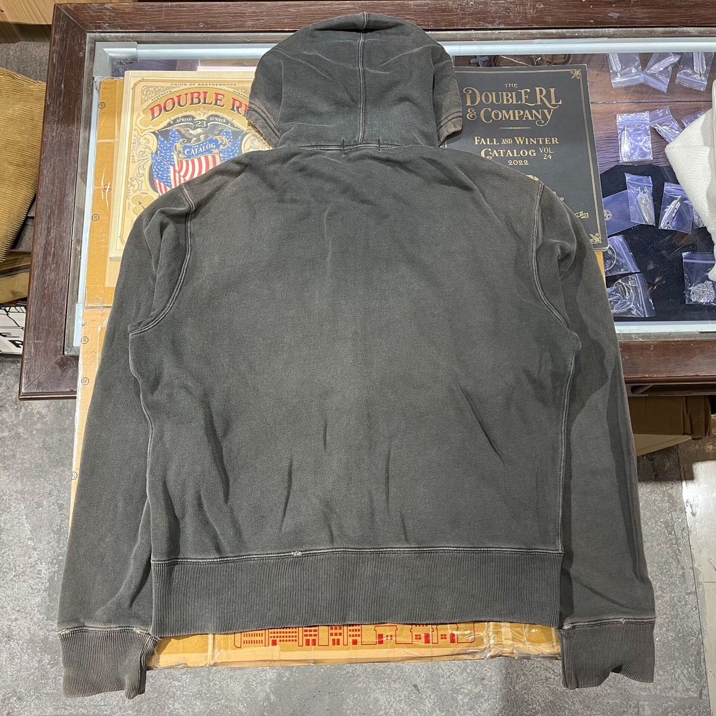 RRL Heavy Washed Distressed Sweatshirt