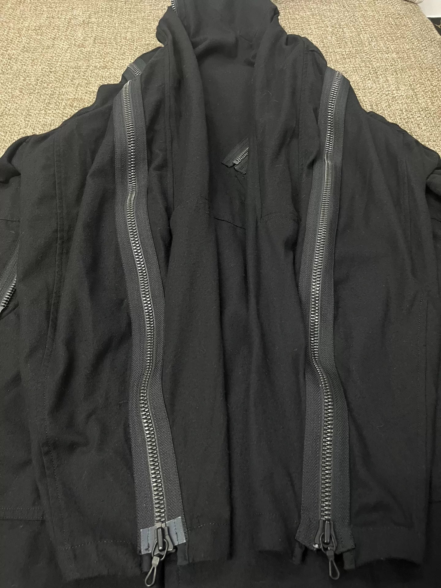Julius 18AW Multi-Zip Long Coat