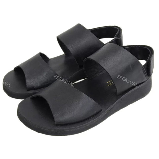 Yohji Yamamoto Black Leather Sandals