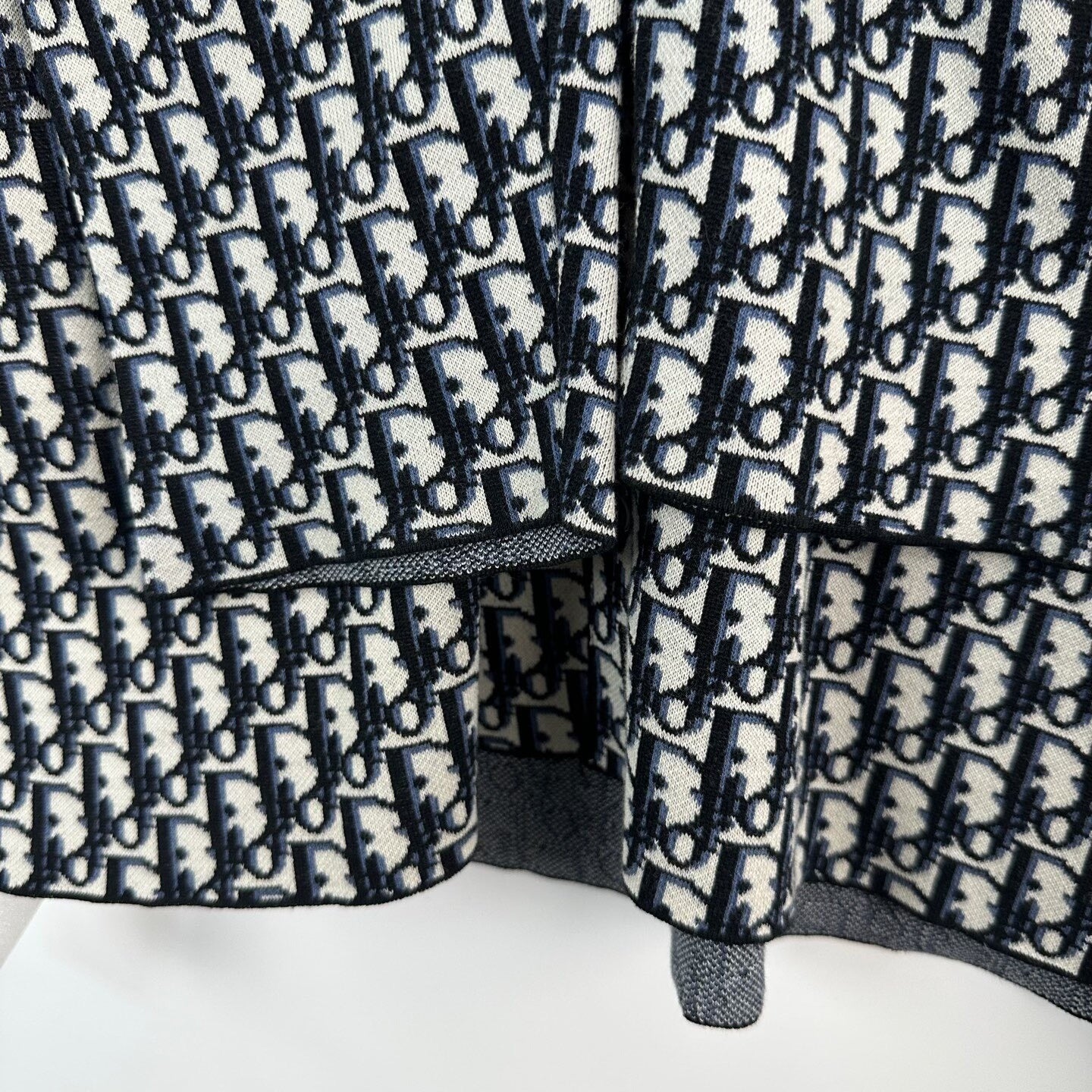 Dior Black White Knit All-over Print Shirt