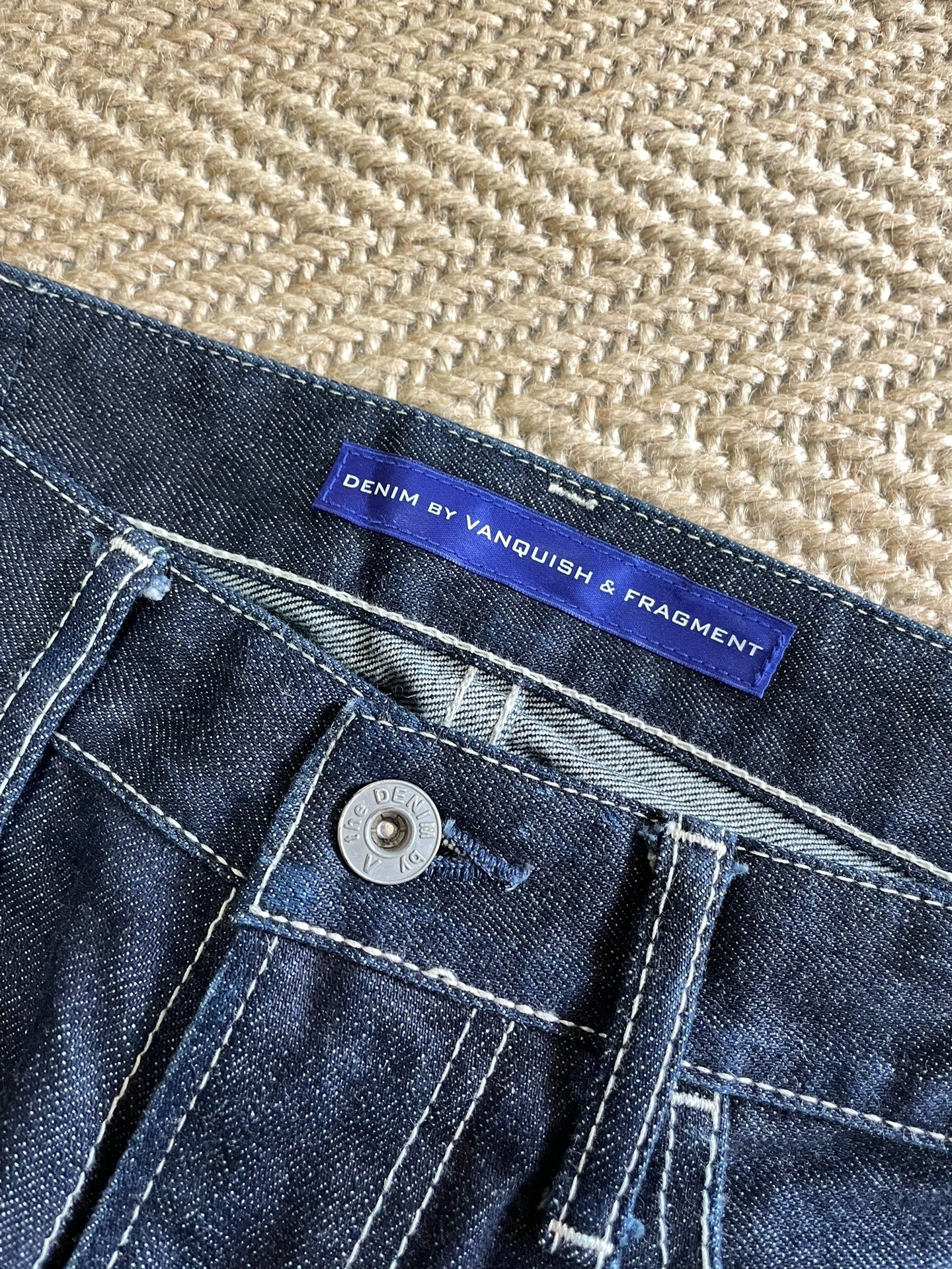 Vanquish & Fragment Gold Lightning Denim