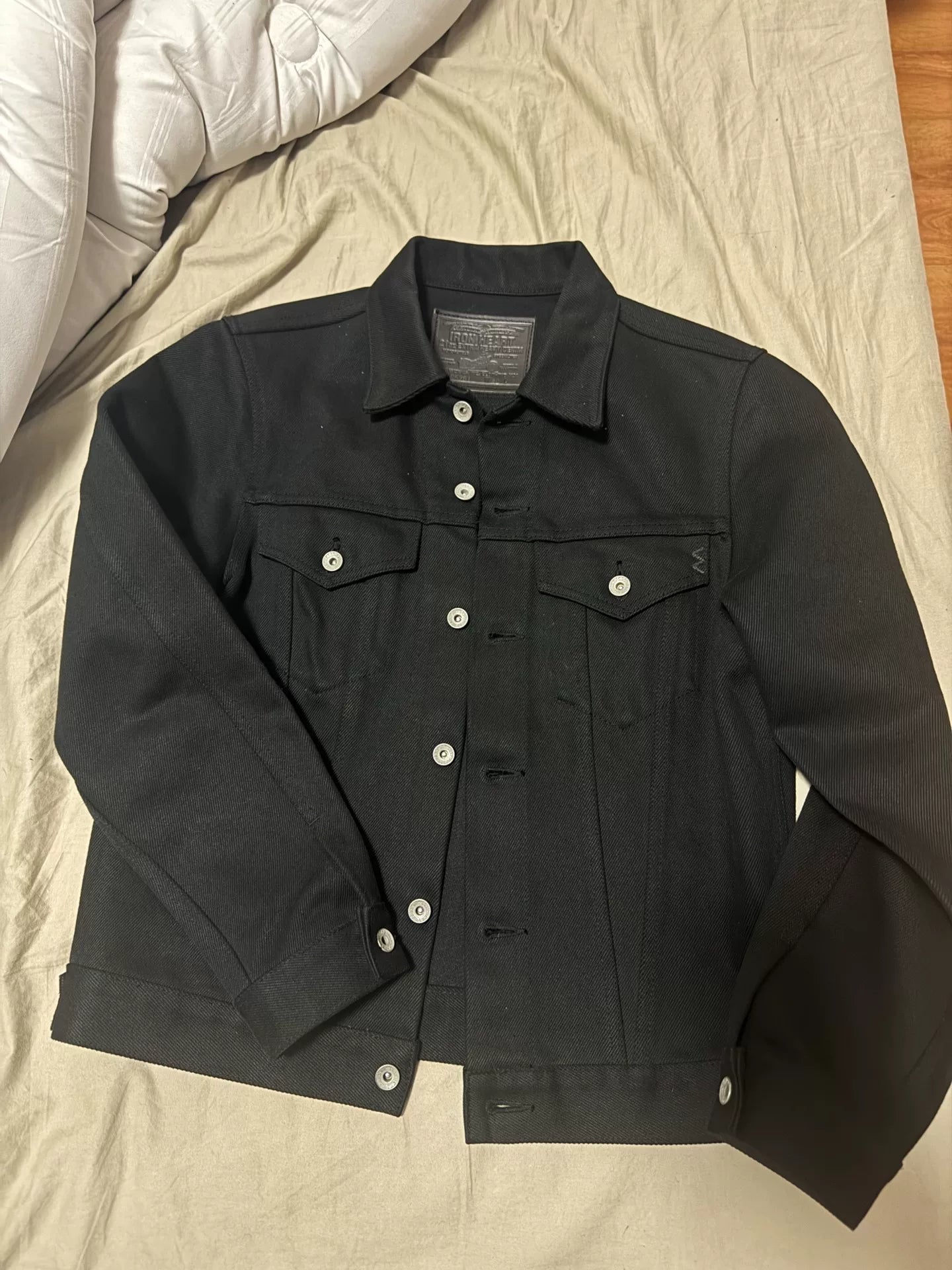 Iron Heart Black Denim Jacket