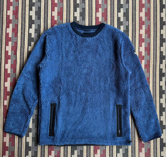 burton mine77 italian sherpa pocketed crew sweatshirt