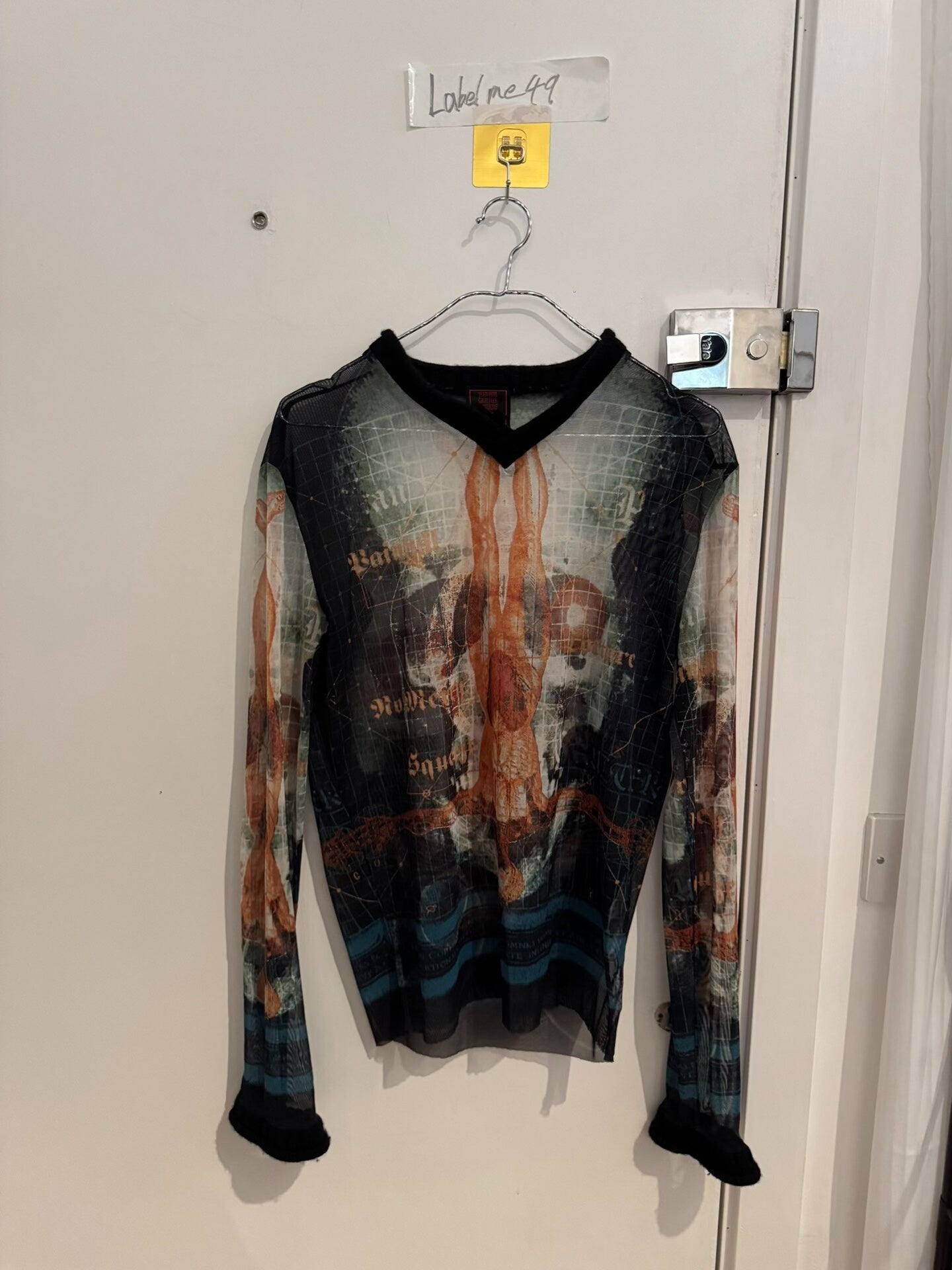 jean paul gaultier x-ray long sleeve shirt