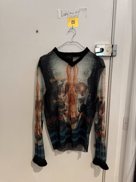 jean paul gaultier x-ray long sleeve shirt