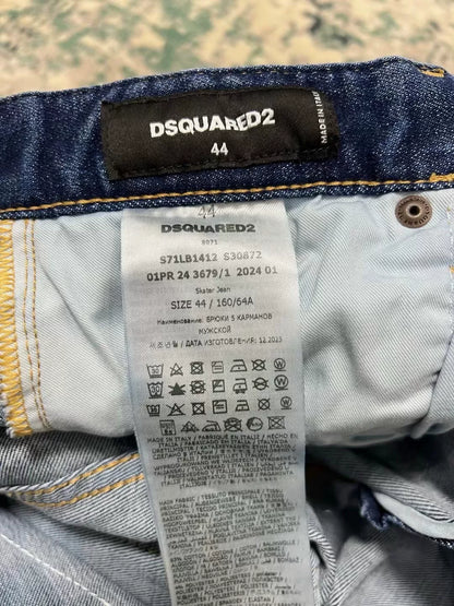 dsquared2 blue washed denim skater pants