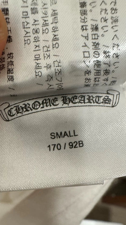 chrome hearts white pocket t-shirt with gradient