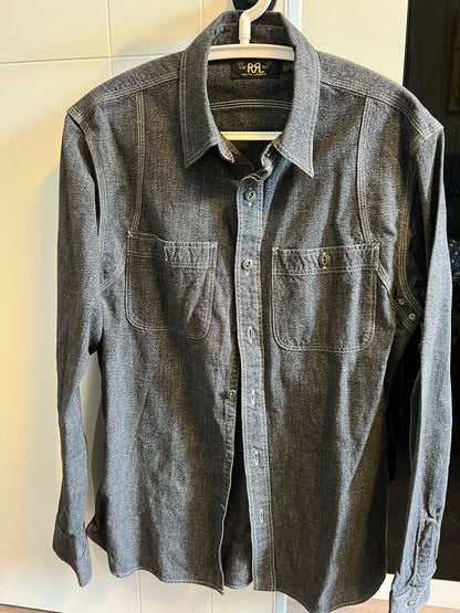 RRL Thick Shirt in Dusty Pink Color