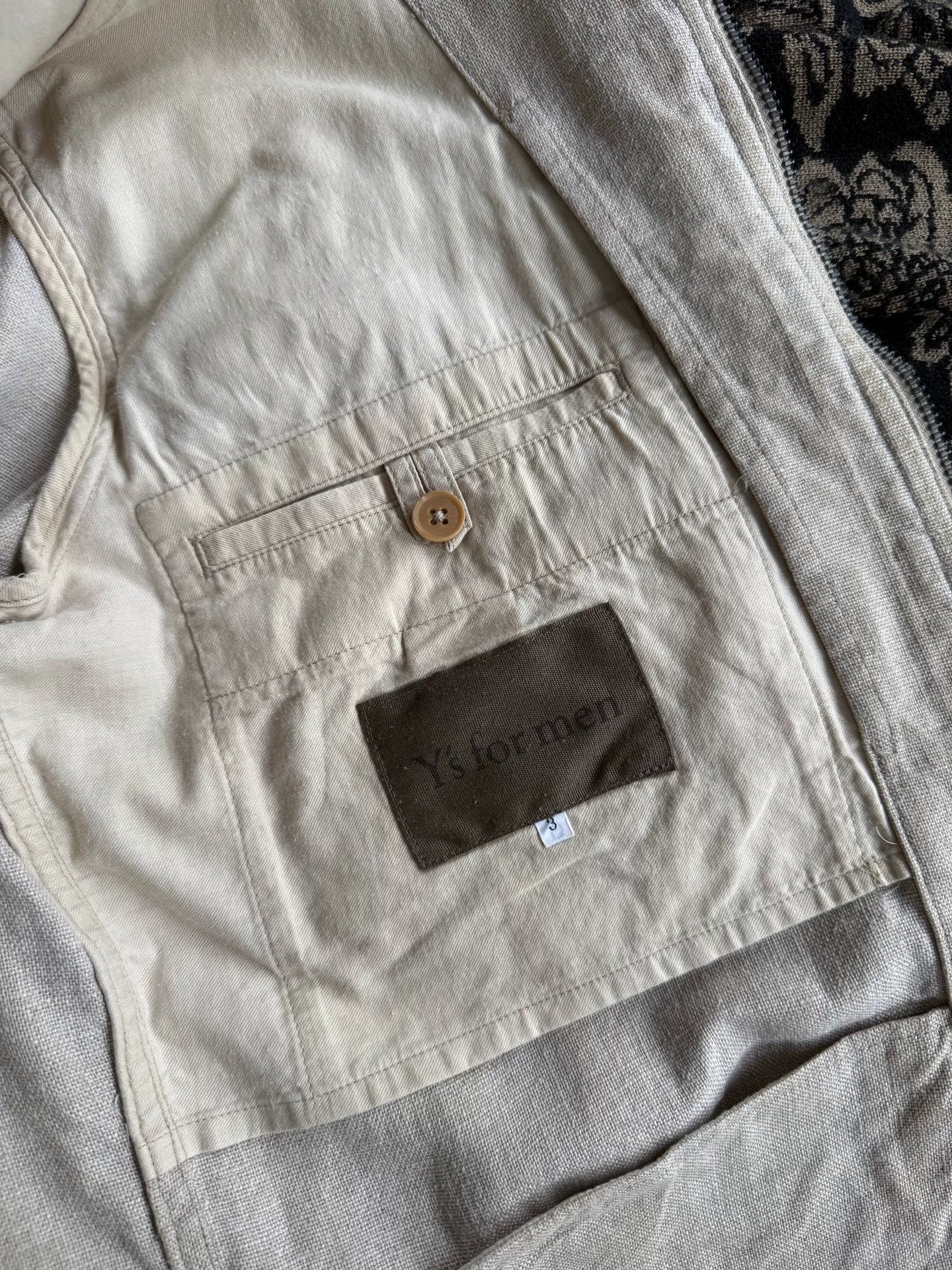 Yohji Yamamoto Y's Men Linen Jacket