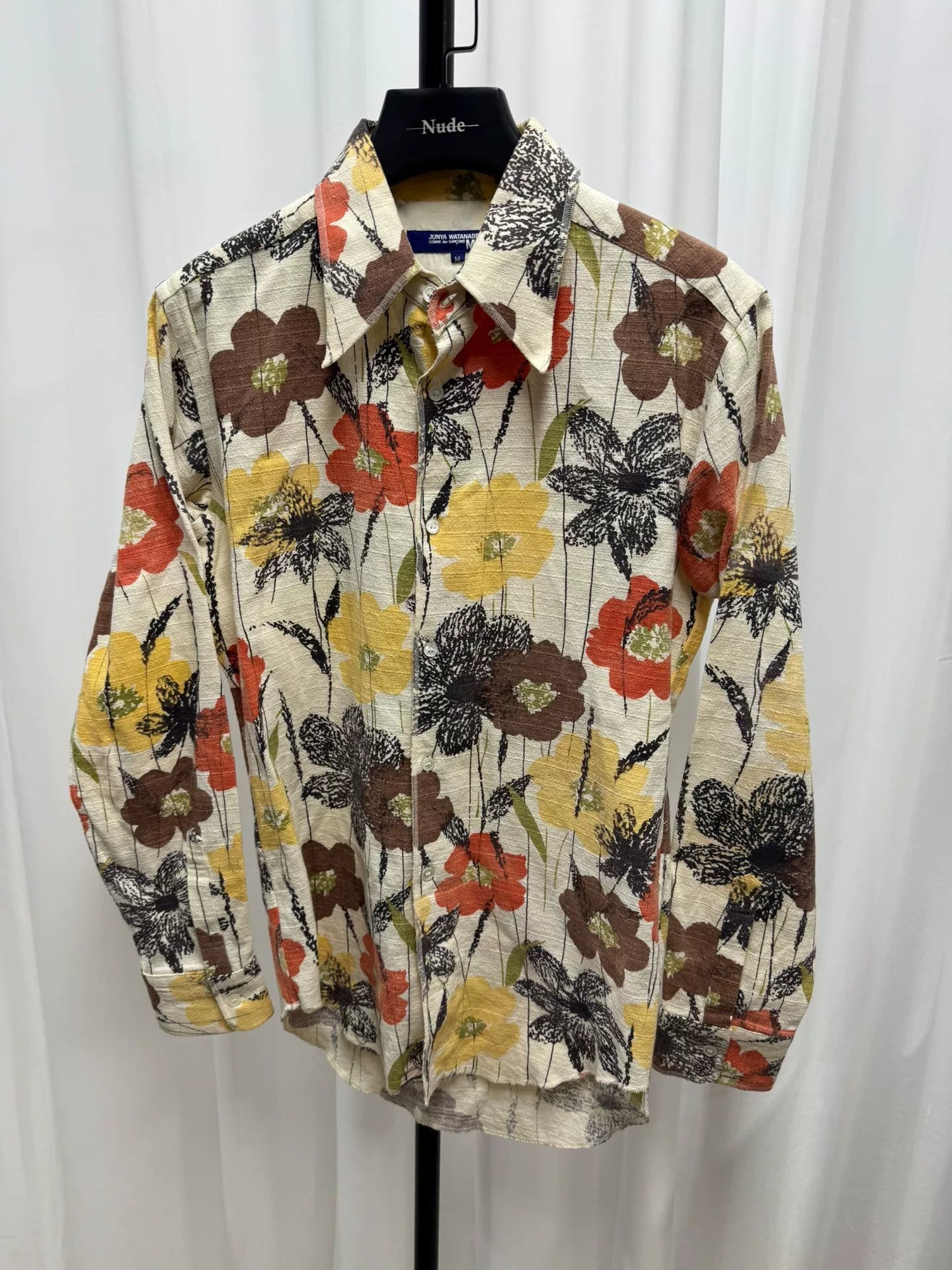 floral canvas shirt size M