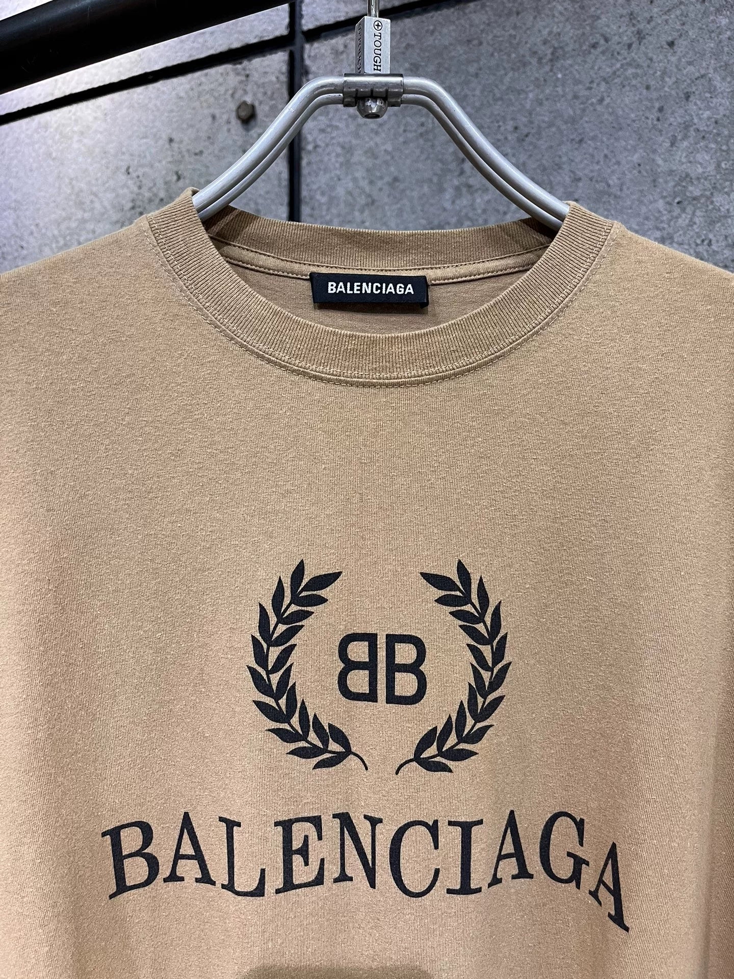 Balenciaga Khaki Wheat Short Sleeve S