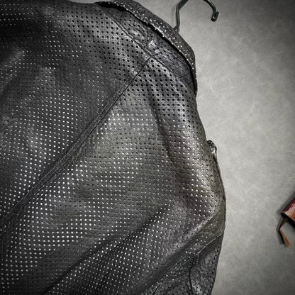 Giorgio Brato Laser Perforated Leather Jacket