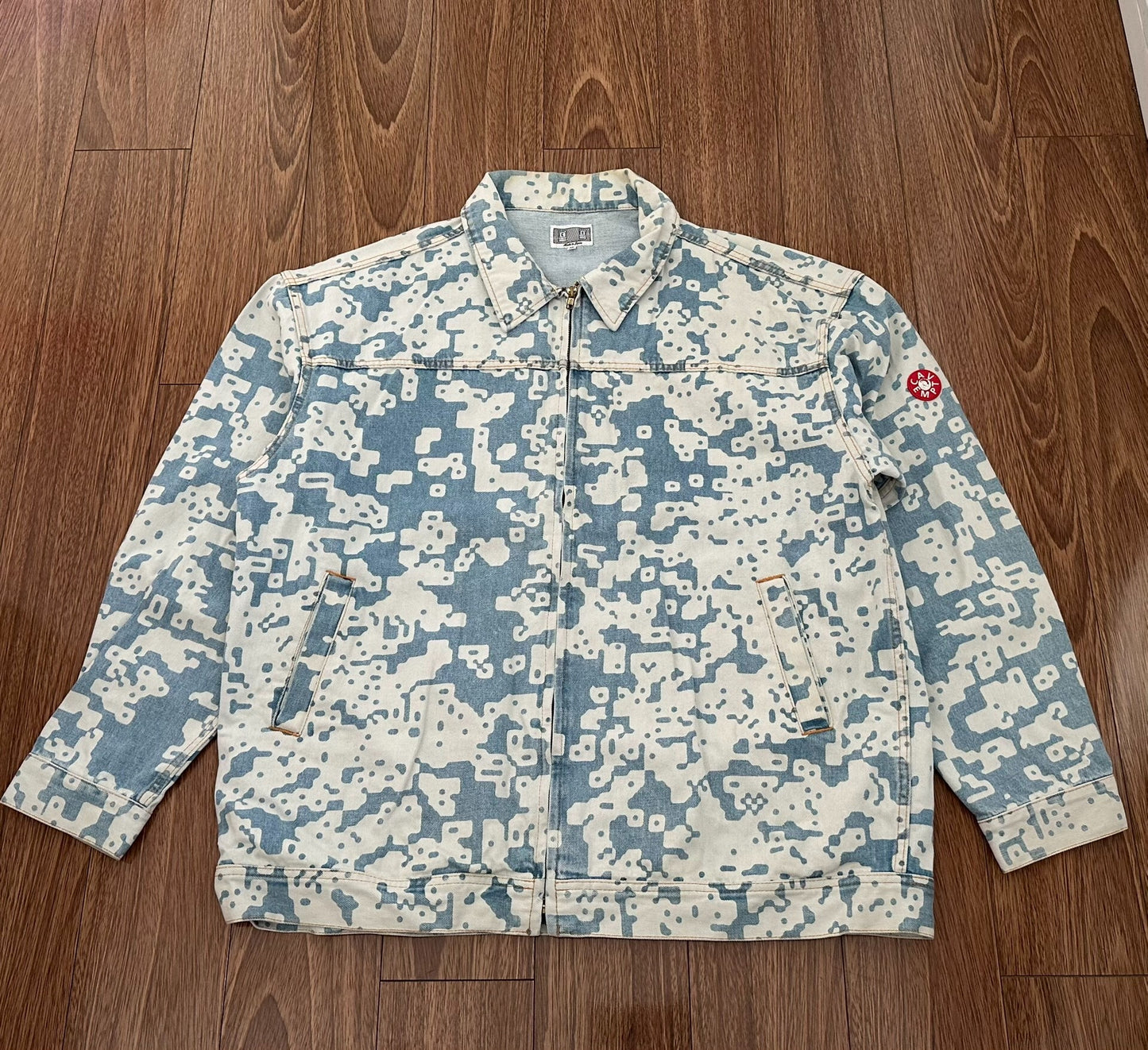 noise washed denim jacket by c.e cavempt