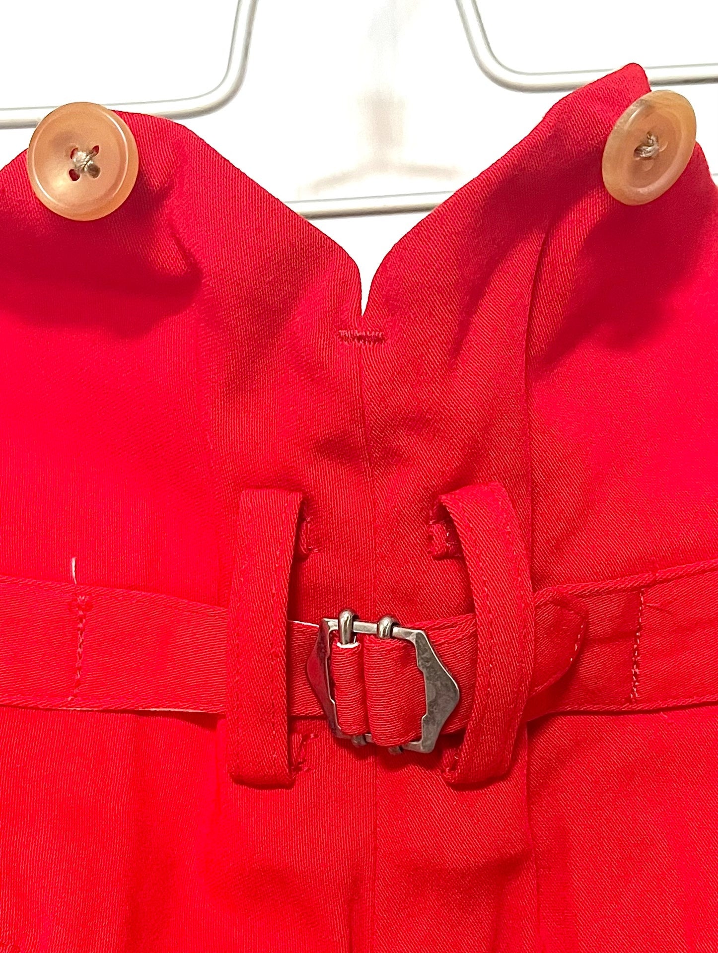 Yohji Yamamoto Red Tailored Trousers