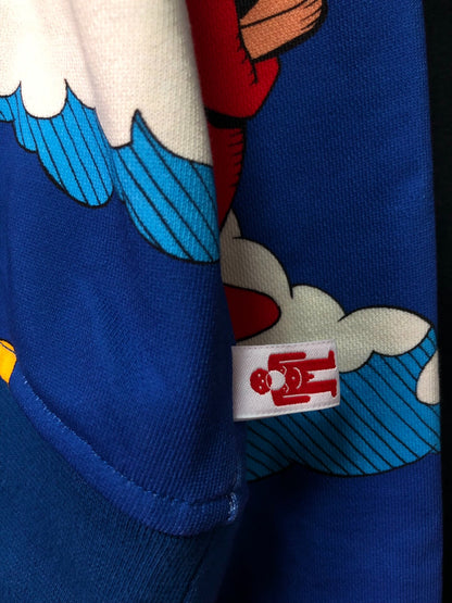 colorful hooded sweatshirt by Walter Van Beirendonck