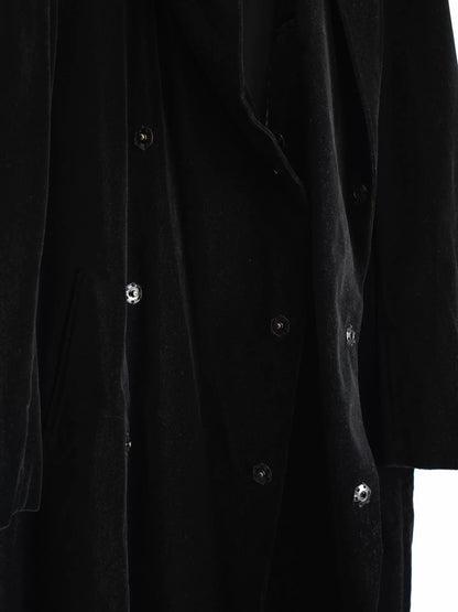 Yohji Yamamoto Velvet Hooded Coat