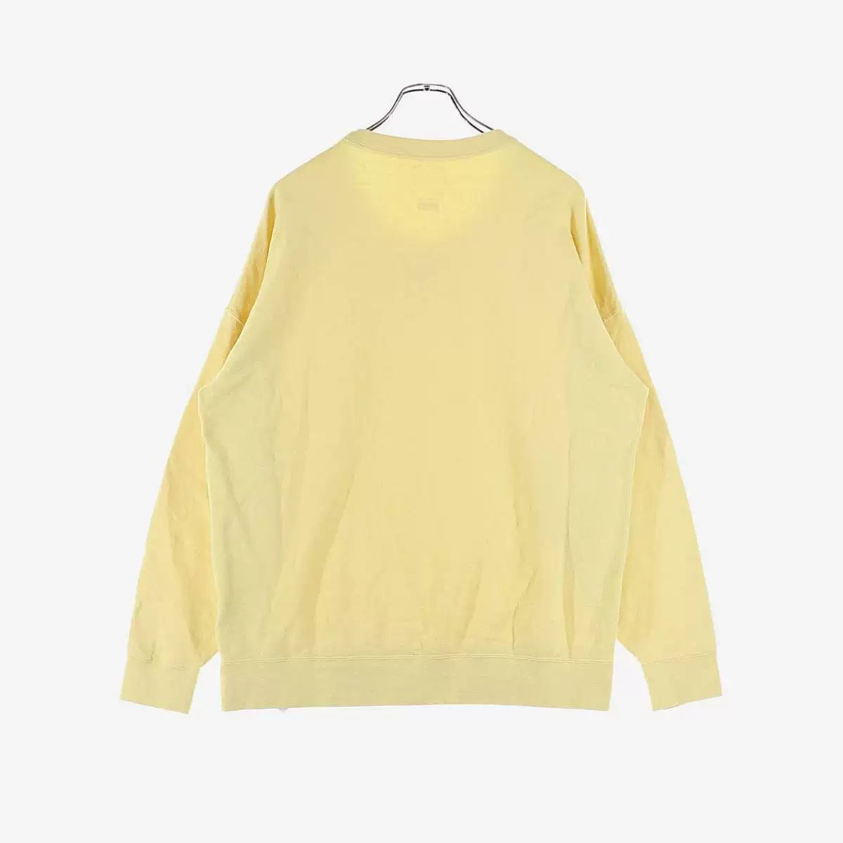 visvim jumbo sweat l/s yellow sweatshirt