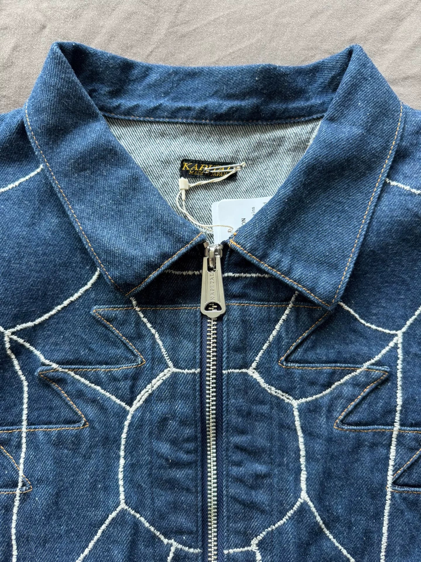 Kapital Spider Web Denim Jacket
