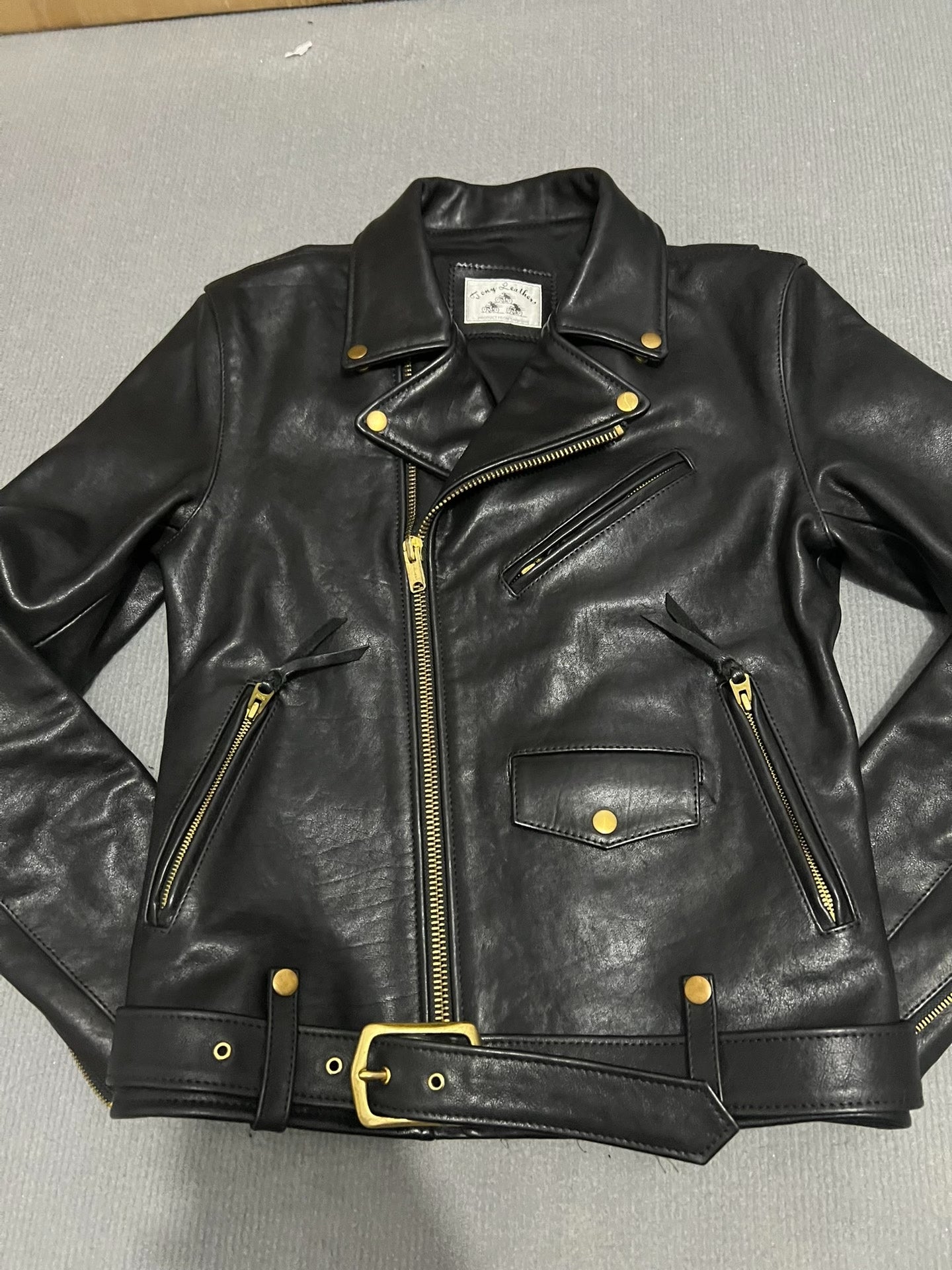 Custom Cowhide Leather Biker Jacket