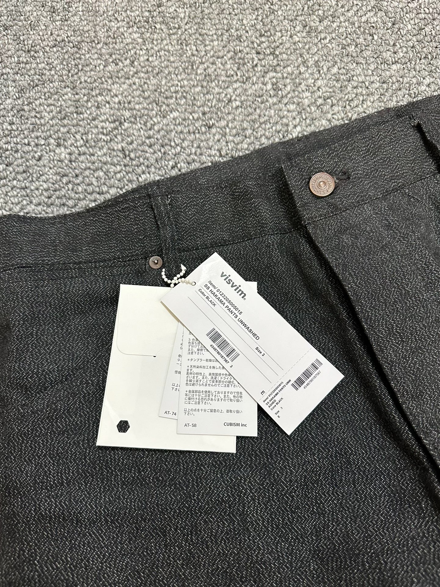 visvim hakama jeans black