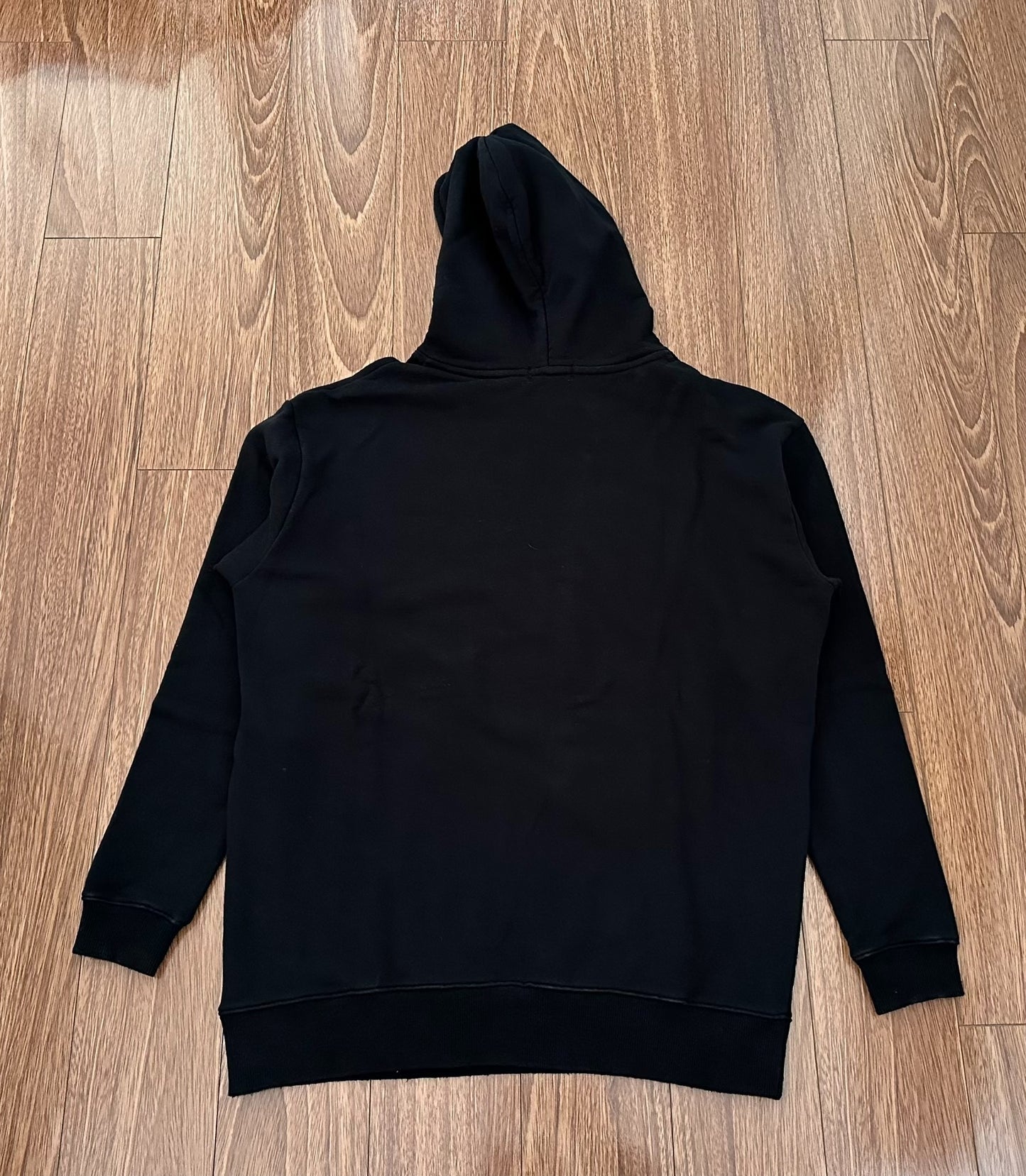 black oversized hoodie by yohji yamamoto