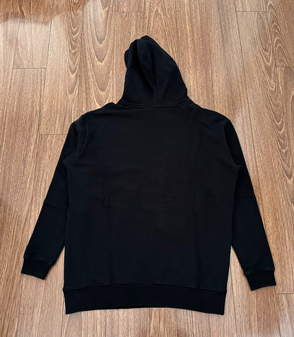 black oversized hoodie by yohji yamamoto