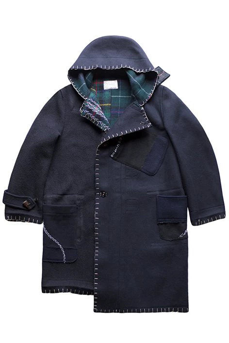 porter classic custom duffle coat navy
