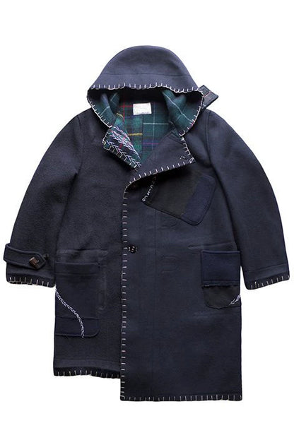porter classic custom duffle coat navy