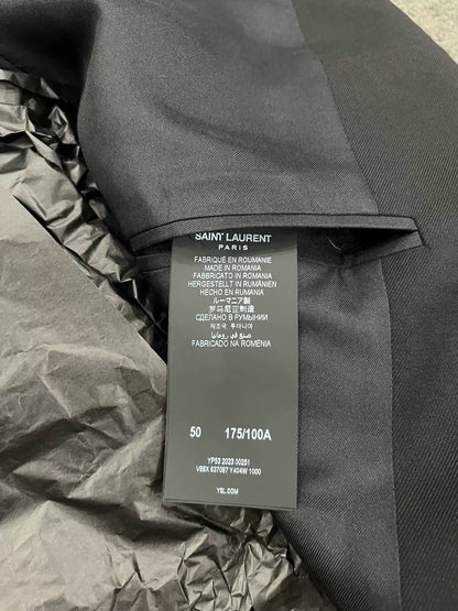 Saint Laurent Men's Black Wool Blazer