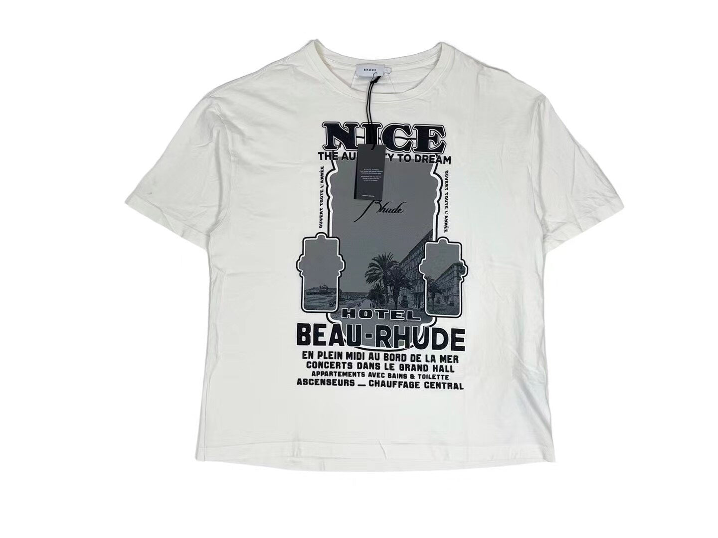 rhude nice graphic short sleeve t-shirt