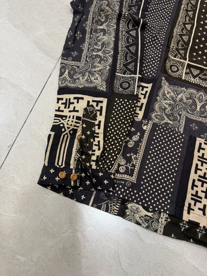 VISVIM 19SS ICT TUNIC P.O. Black Paisley