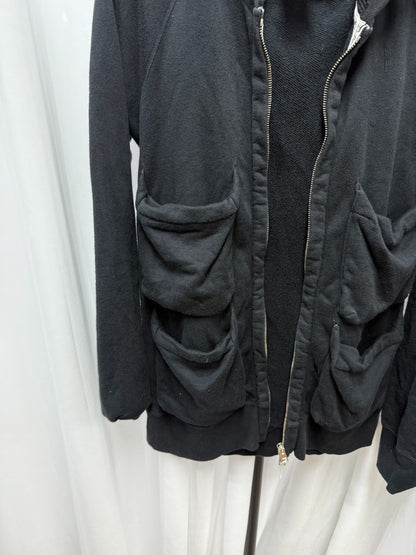 number nine zipper hoodie with pockets