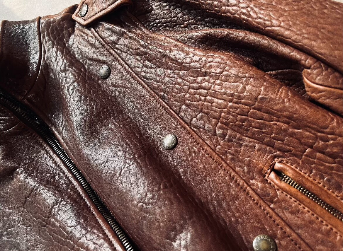 dolce gabbana double-layer leather motorcycle jacket