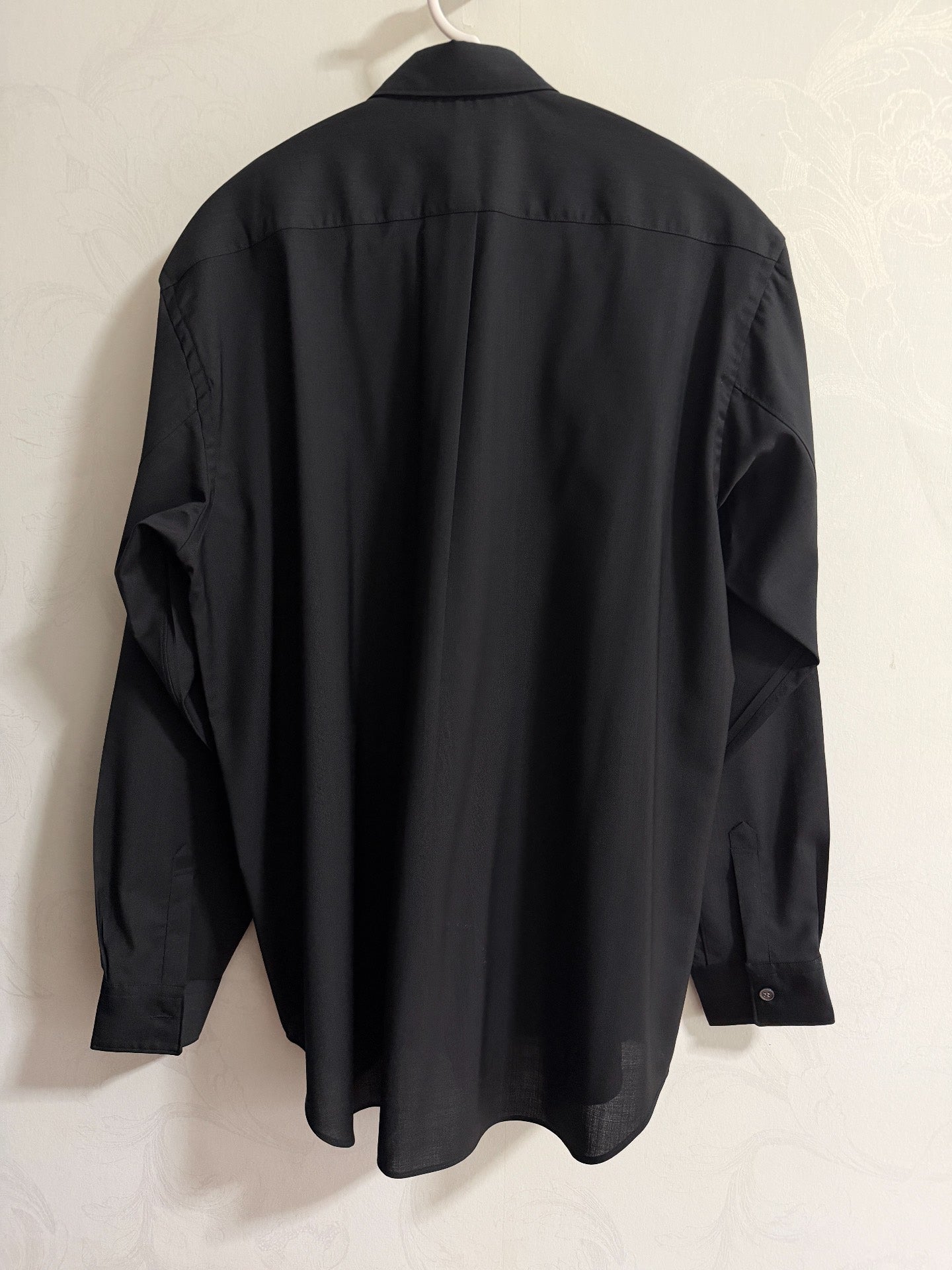 COMME des GARÇONS Black Long-Sleeve Shirt S