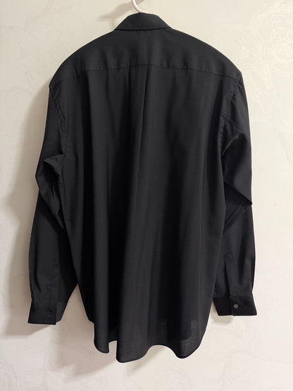 COMME des GARÇONS Black Long-Sleeve Shirt S