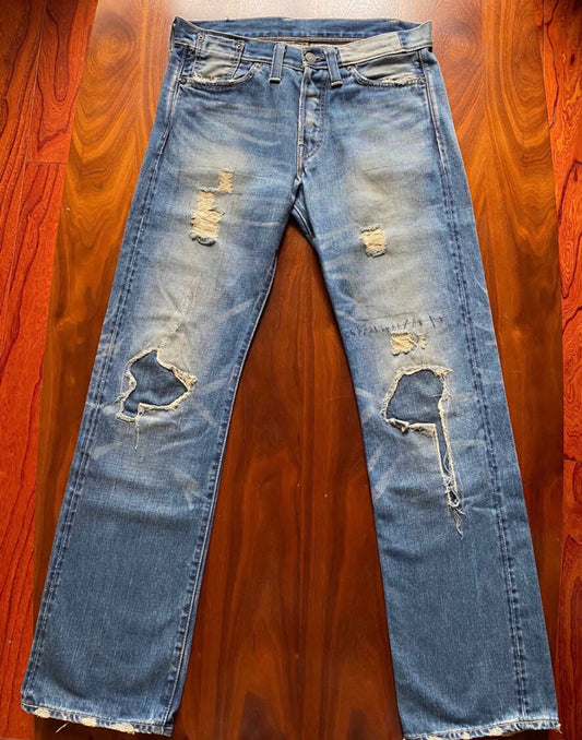 levis vintage clothing distressed jeans size w31