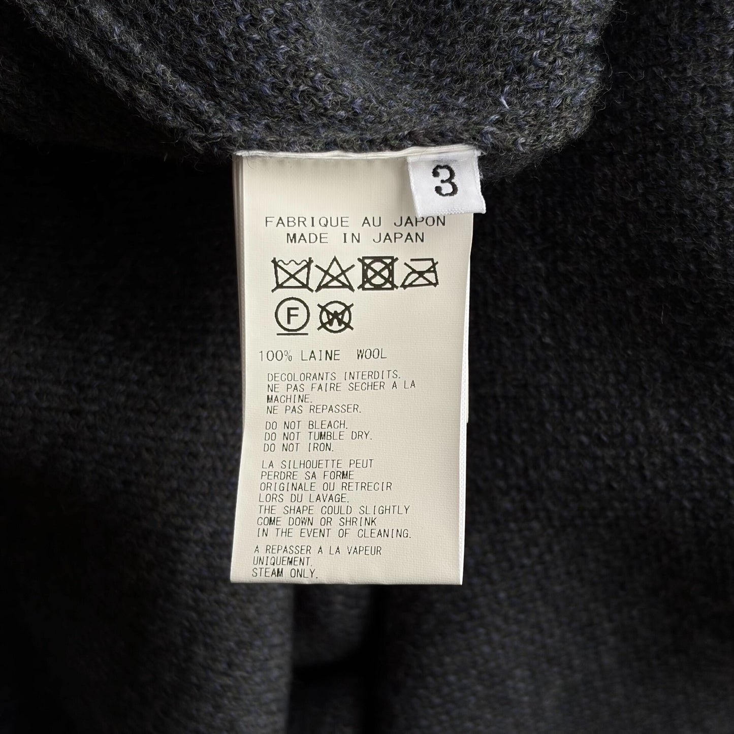 yohji yamamoto striped turtleneck sweater