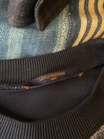 lv floral print space cotton sweatshirt