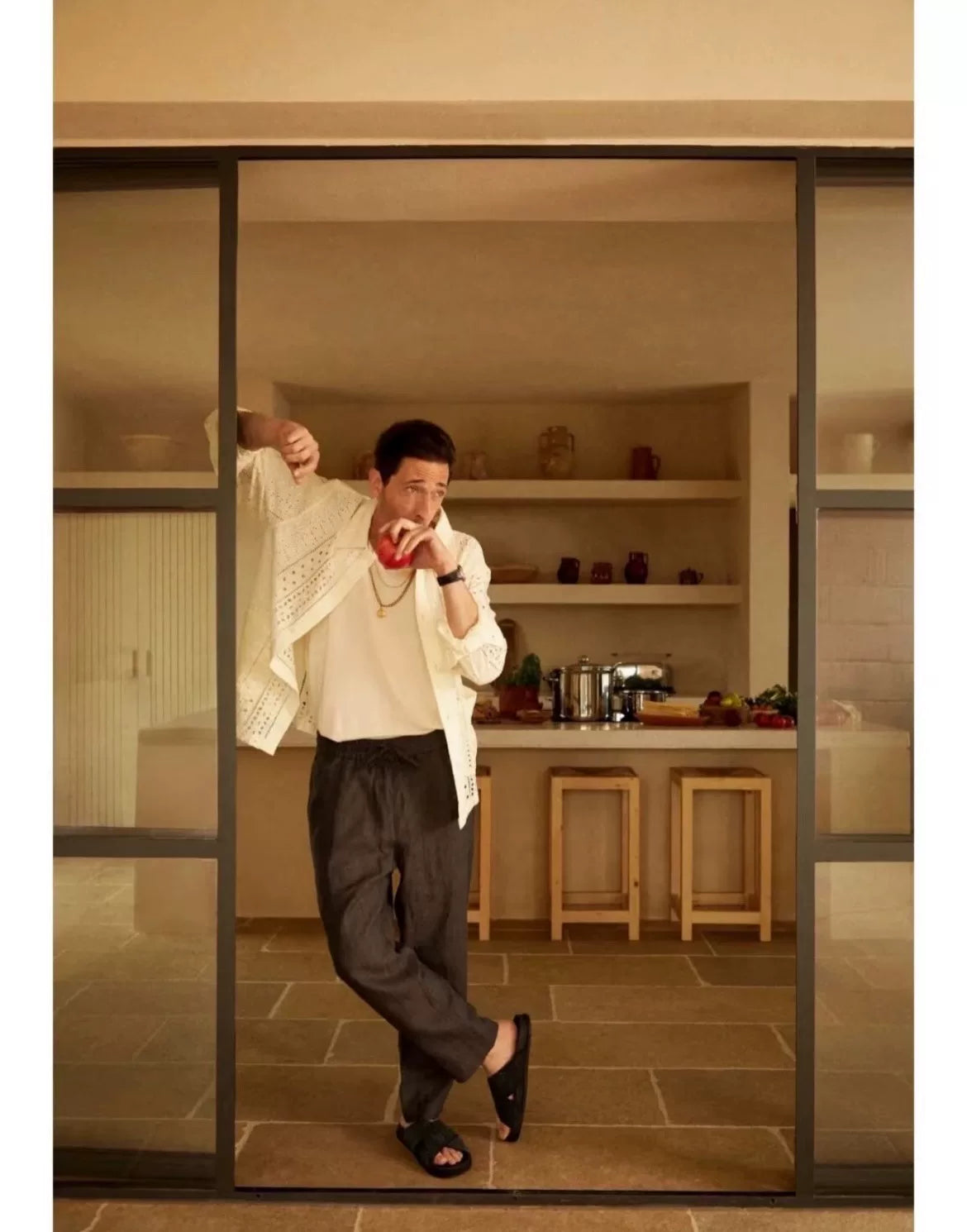 Kith Cotton Eyelet Collared Overshirt