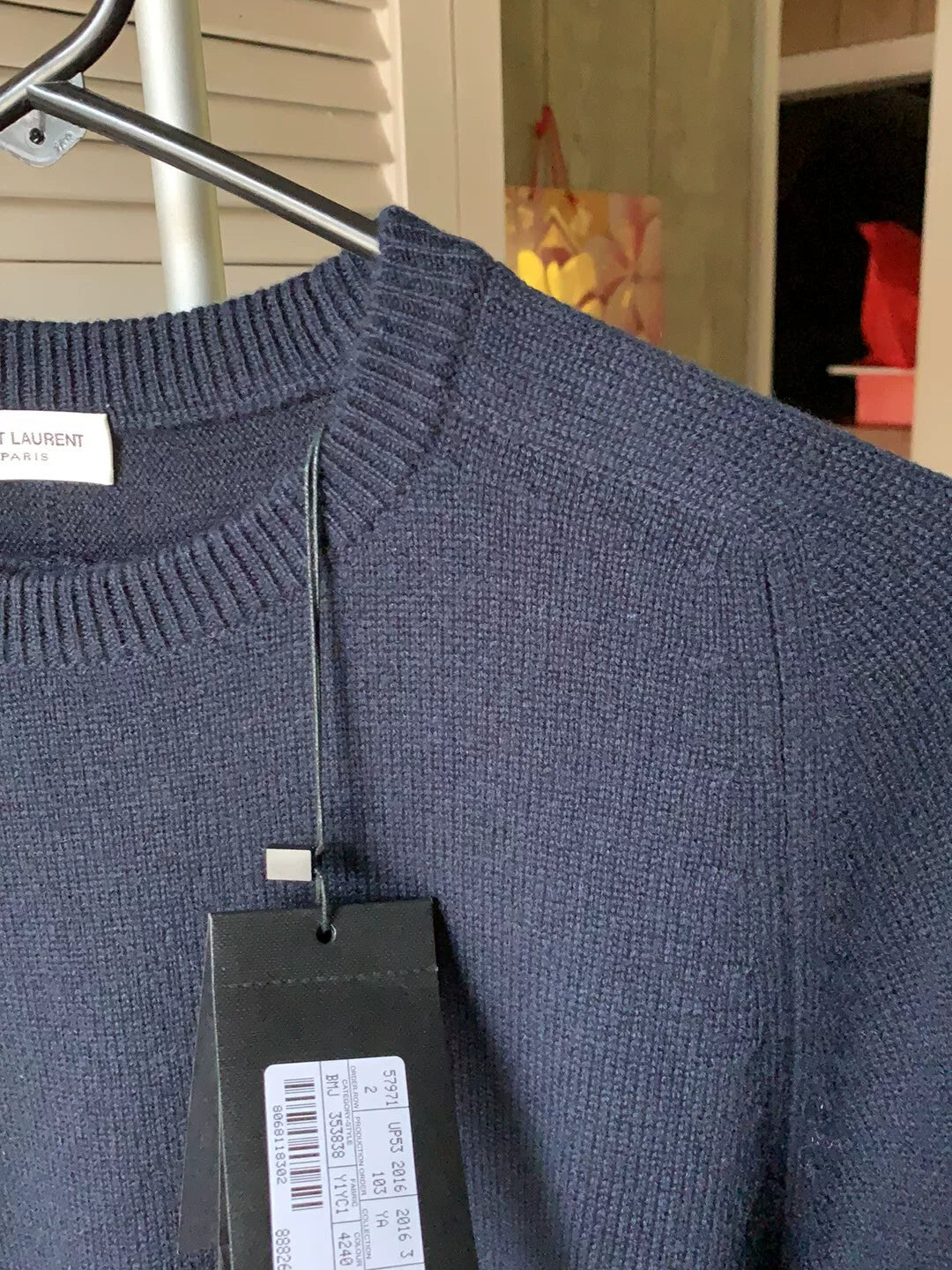 Saint Laurent Dark Blue Cashmere Sweater